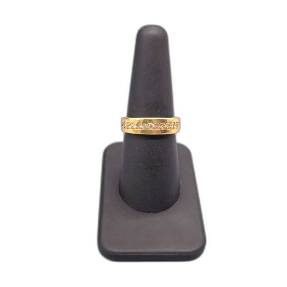 14KT YELLOW GOLD 5.60G DIAMOND 0.30CTW RING SIZE 7.5 (148579-1)